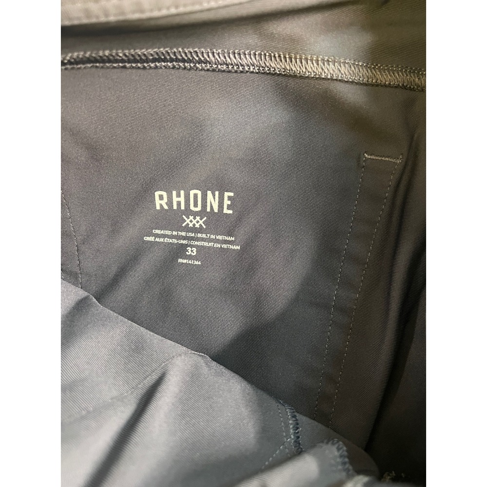 Rhone Commuter Pants Mens 33 Gray Straight Leg 5-Pocket Technical Stretch Golf - Picture 6 of 8